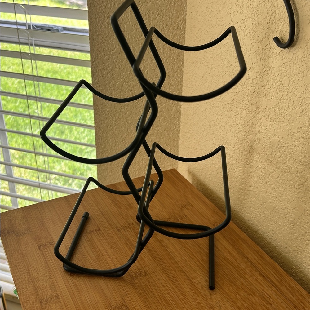 Black Metal Wine Rack - Picture 3 of 3